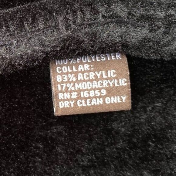 J. McLaughlin Black Suede Jacket Vest w/ Faux Fur Trim Size M Cozy Chic Mob Wife - Picture 9 of 11